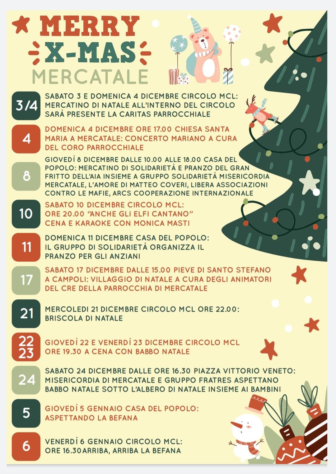 Eventi Natale Mercatale