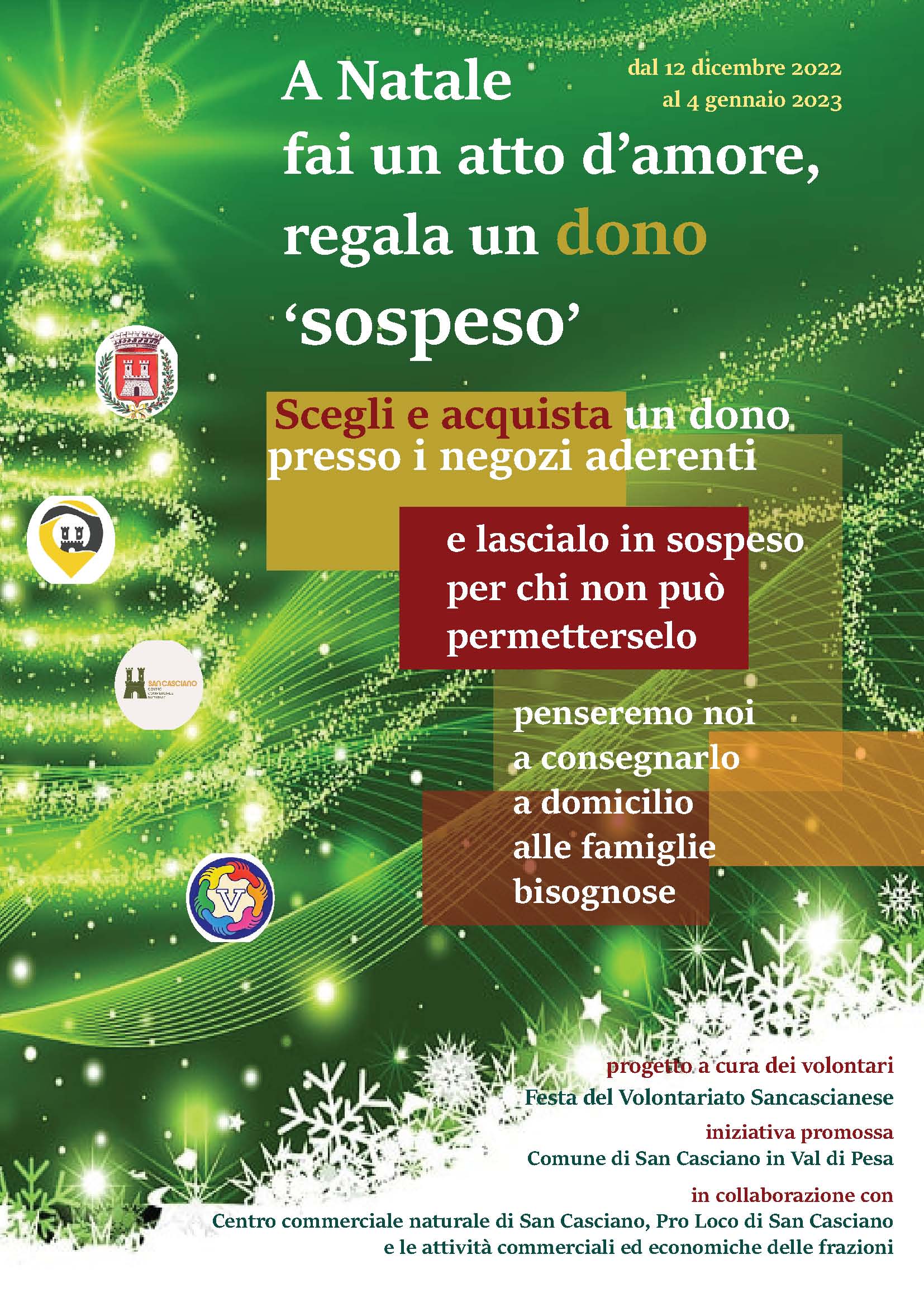 Regala un dono sospeso a Natale