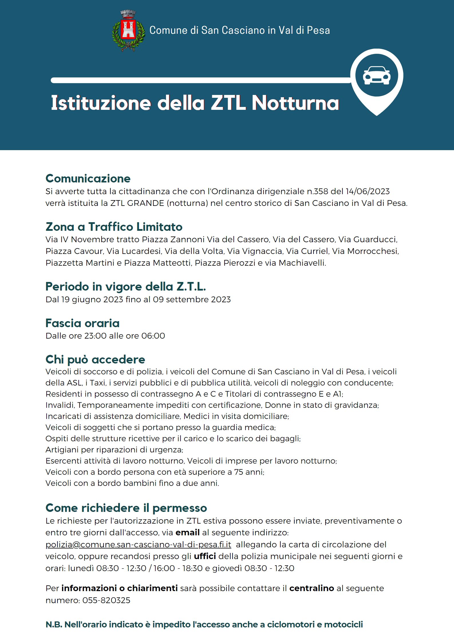 Comunicazioni ZTL