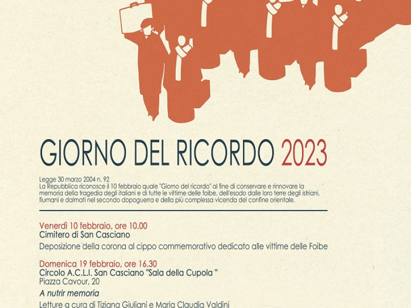 Locandina giorno del ricordo 2023