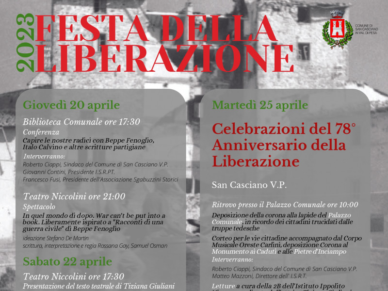 Locandina Festa della Liberazione 2023