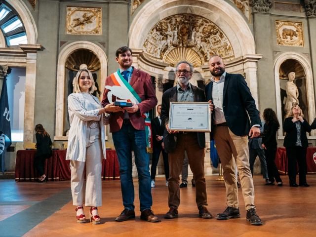 Premiazione nel Salone dei Cinquecento